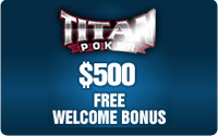 Titan Poker first deposit logo 